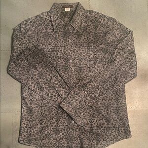 Stylish Black Patterned Men's Shirt